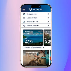 Consulter ou modifiez votre réservation dans l'app Air Austral