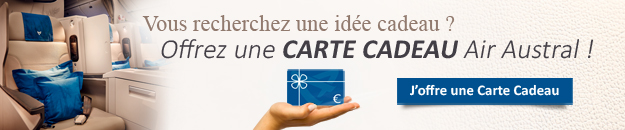 Découvrir la carte cadeau d'Air Austral