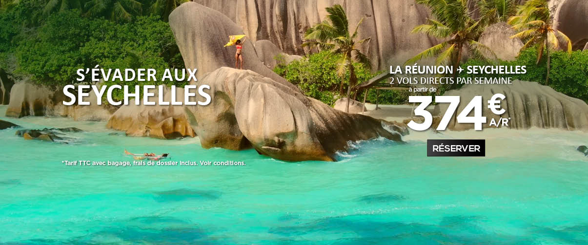 Vol pas cher Réunion Seychelles - AIR AUSTRAL